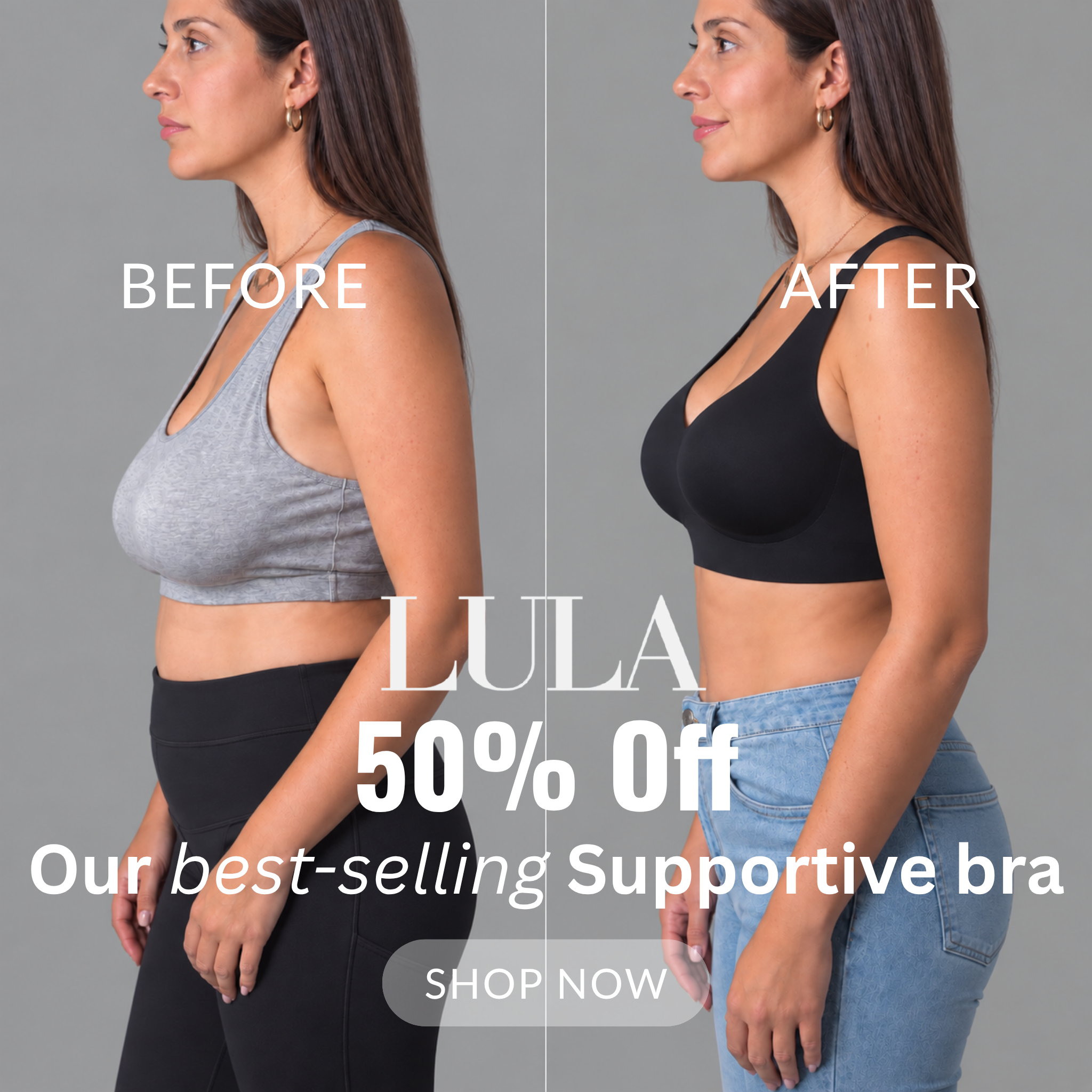 Lula Shape Facebook ad: A soft bra that lifts and shapes your bust beautifully and…