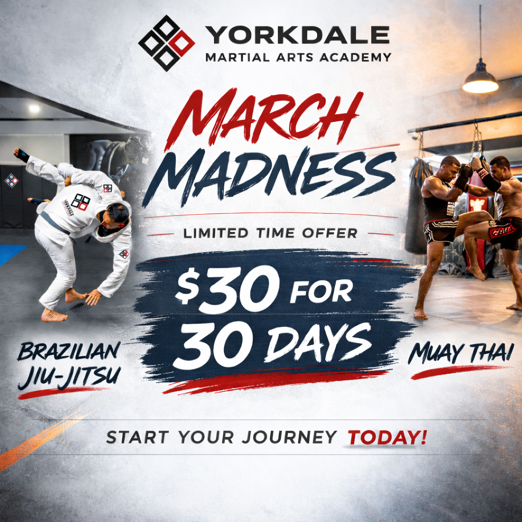 Yorkdale Martial Arts Academy Facebook ad: MARCH MADNESS IS HERE