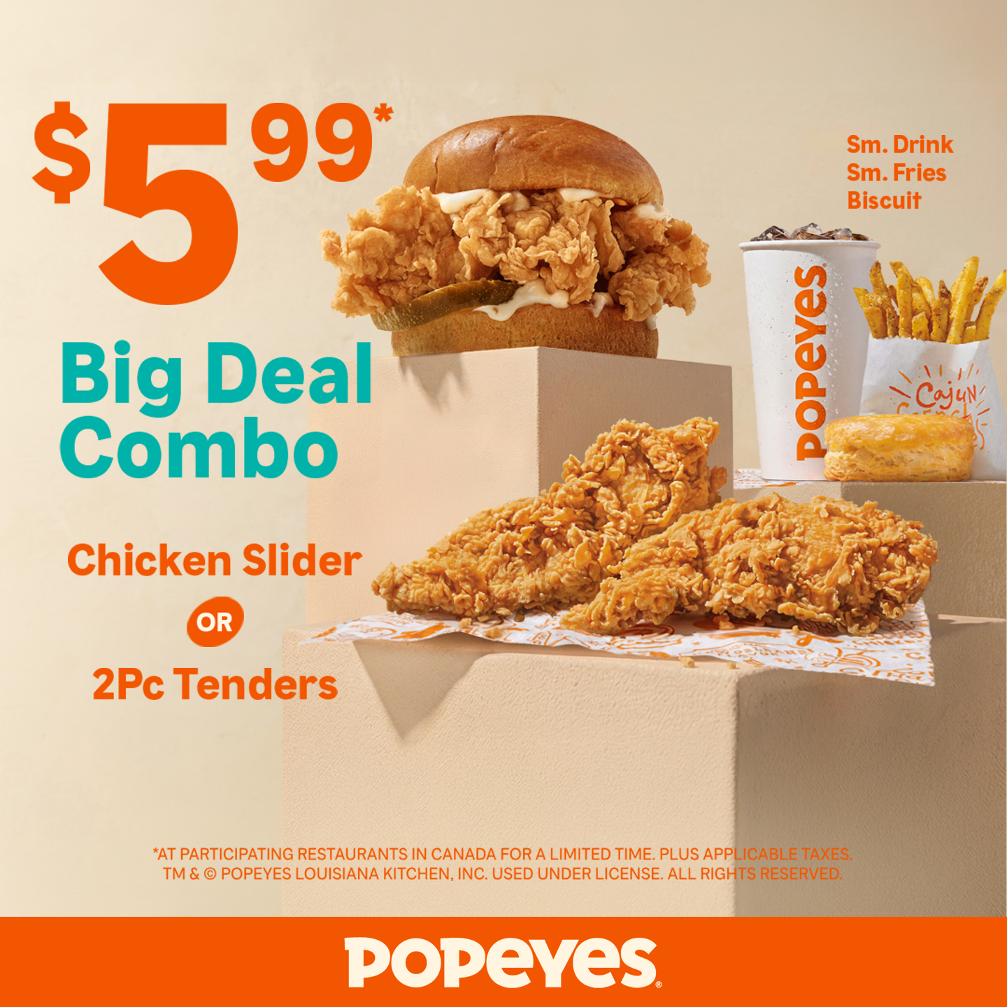 Popeyes Canada Facebook ad from May 27, 2026