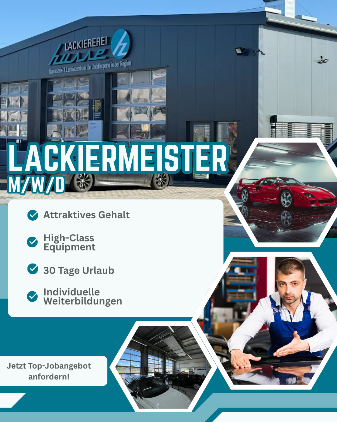 Lackiererei Husse Facebook ad: Lackiermeister (m/w/d) in Schopfloch gesucht!