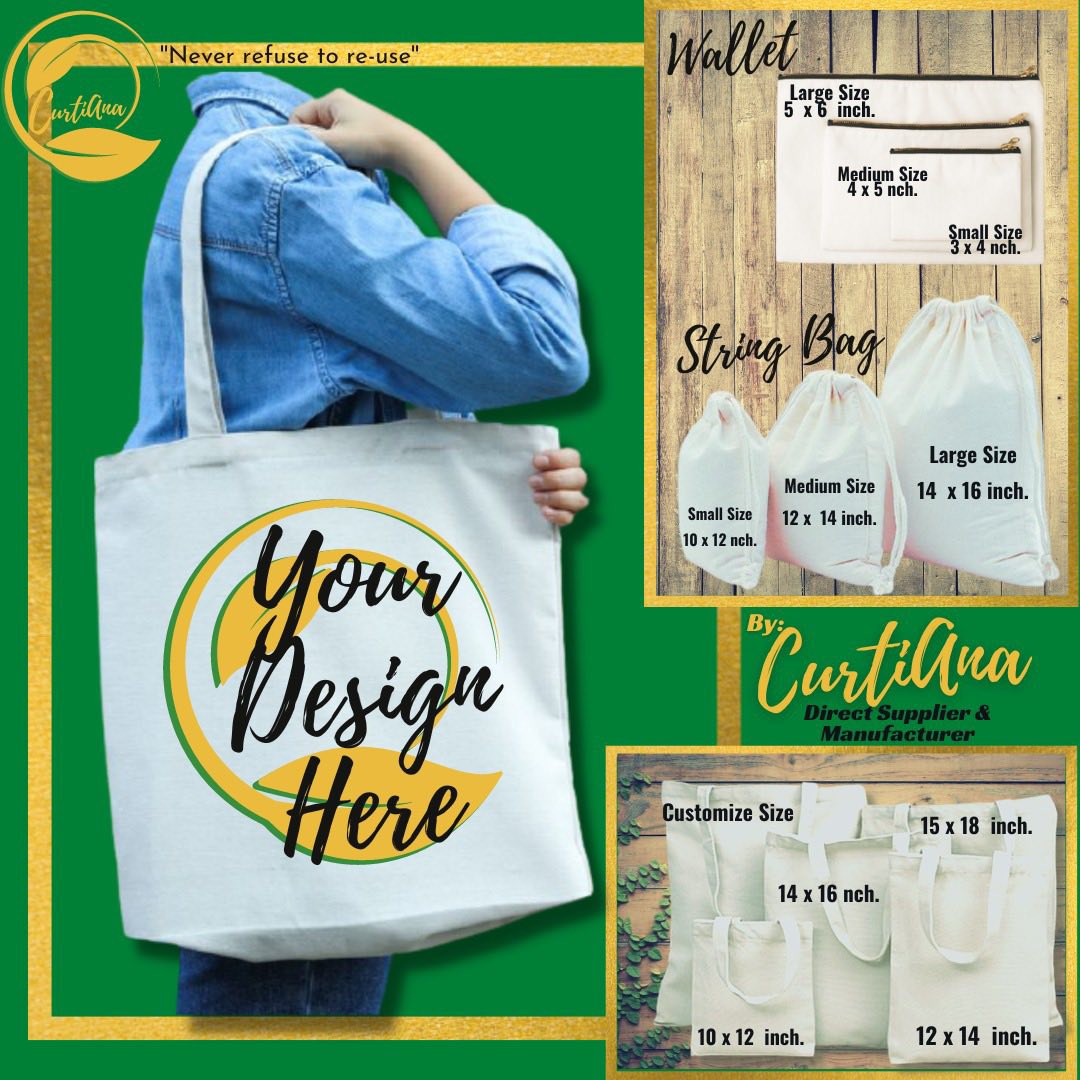 CurtiANA Facebook ad: Looking for Canvas Tote bags wholesale and bulk…