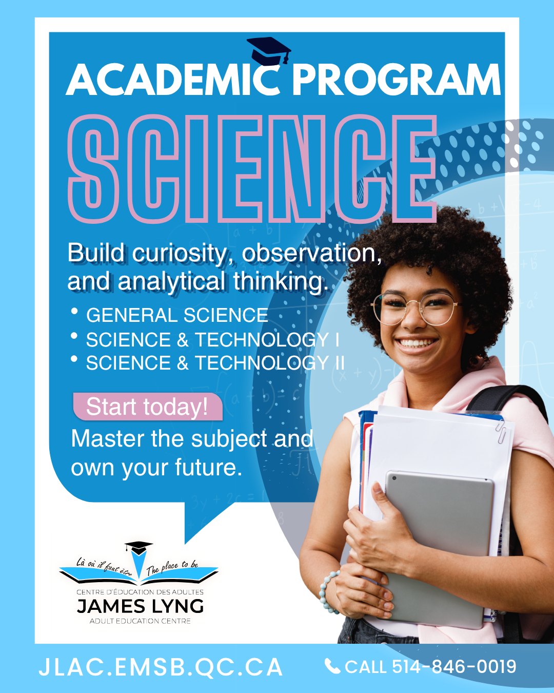 James Lyng Adult Education Centre Facebook ad