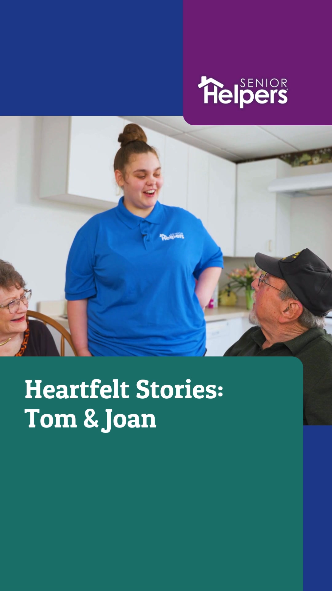 Senior Helpers of the Metro East Facebook ad: Some love stories are written over decades.