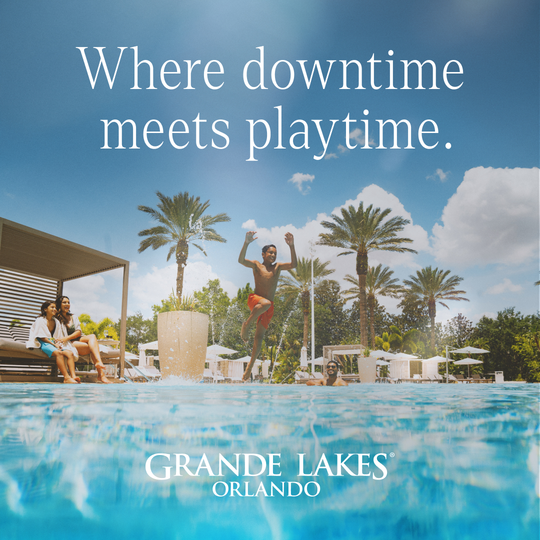 Grande Lakes Orlando Facebook ad: Choose The Ritz-Carlton or JW Marriott.