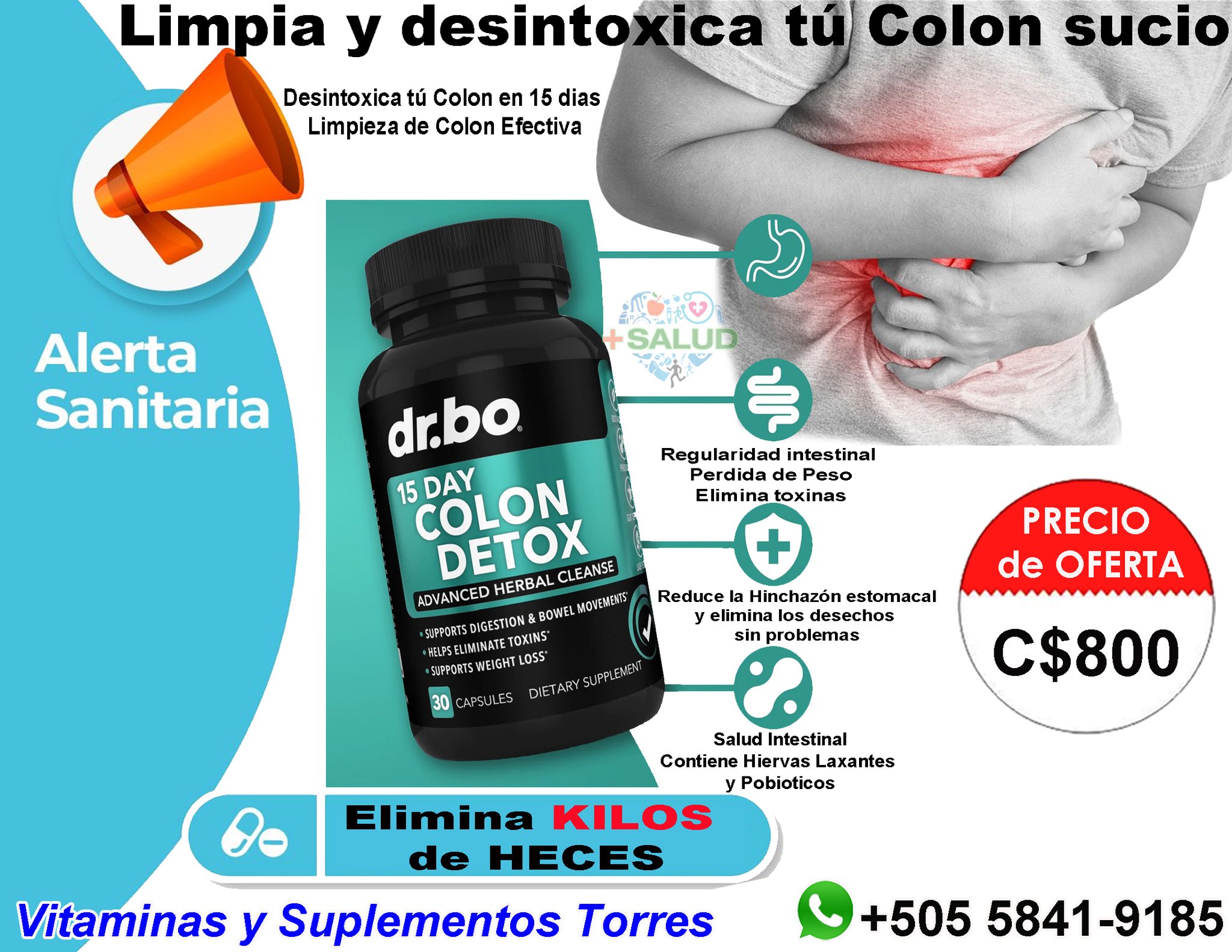 Vitaminas y Suplementos Torres Facebook ad