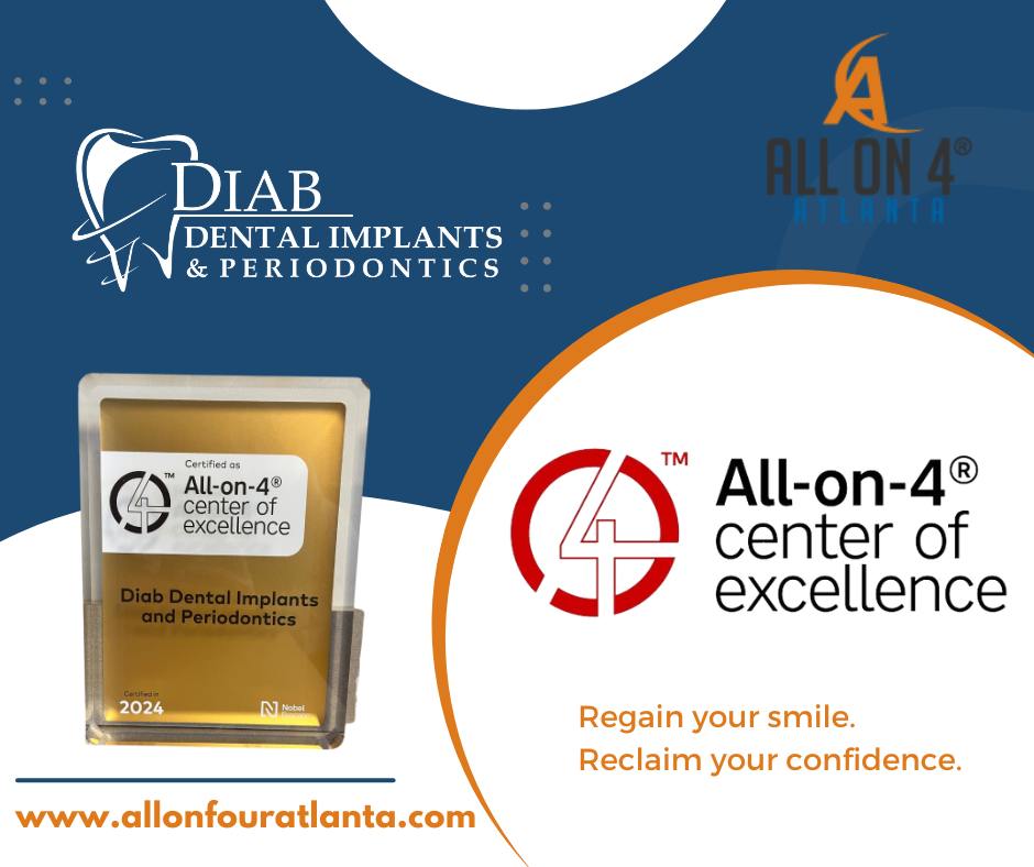 Diab Dental Implants and Periodontics Facebook ad: Elevate your smile with every implant placement at…