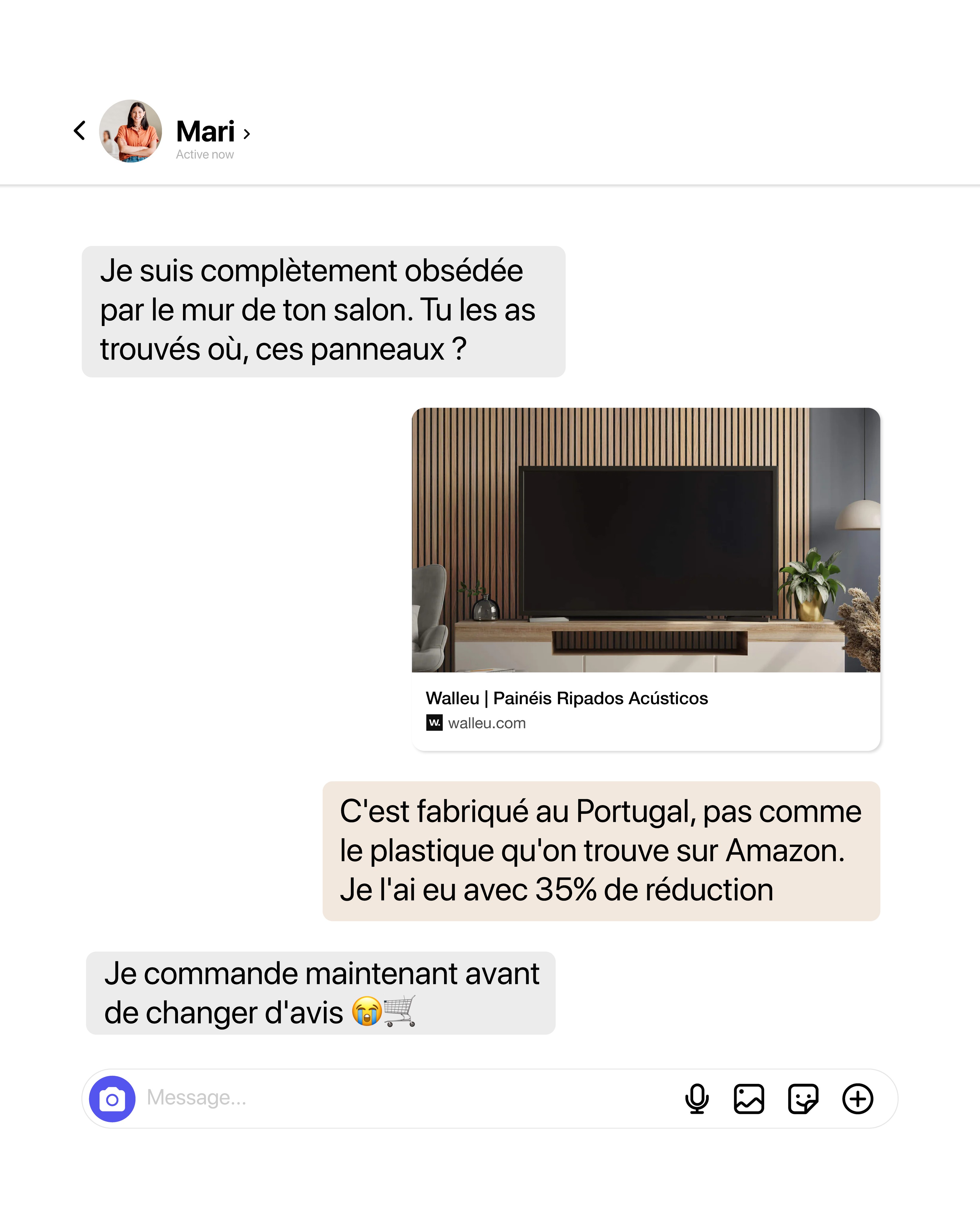 Walleu.fr Facebook ad