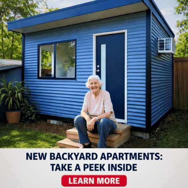 Answer Zone Facebook ad: Modern Backyard Apartments