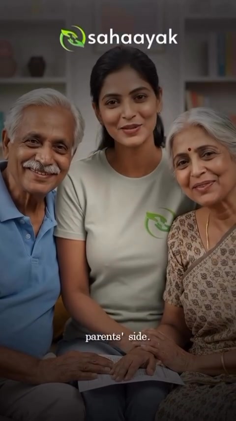 Sahaayak Inc Facebook ad: Reliable help for your parents! anytime, anywhere!