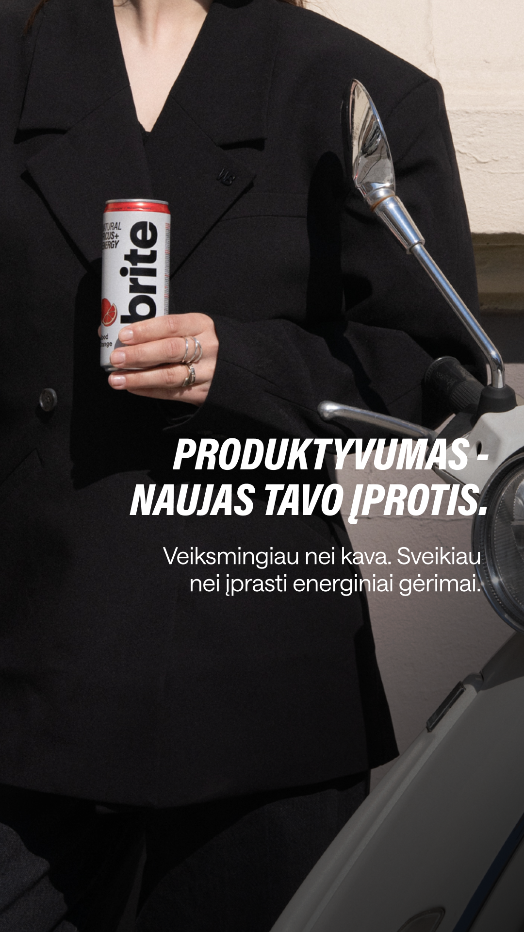 Brite Facebook ad: Geriau nei kava. Sveikiau nei energiniai.