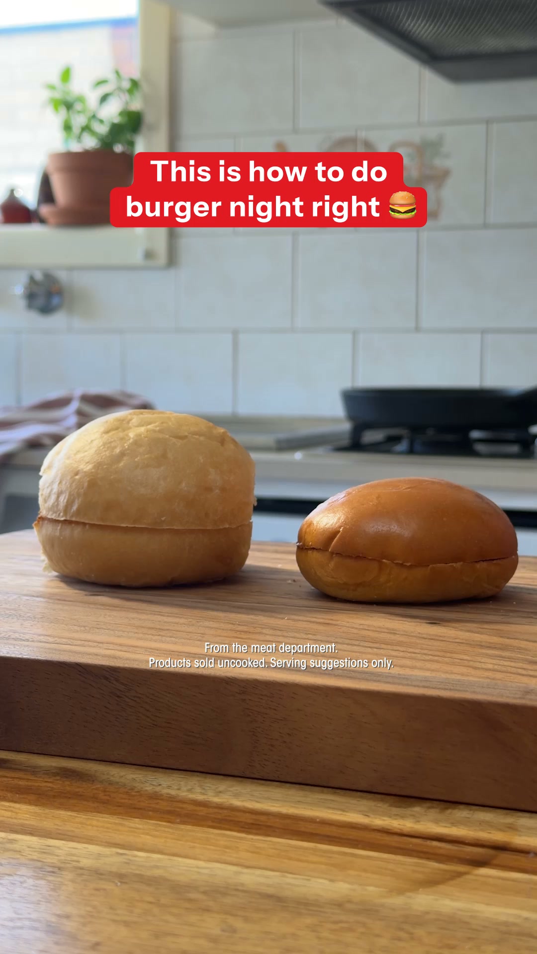 Coles Facebook ad: New burger range at Coles