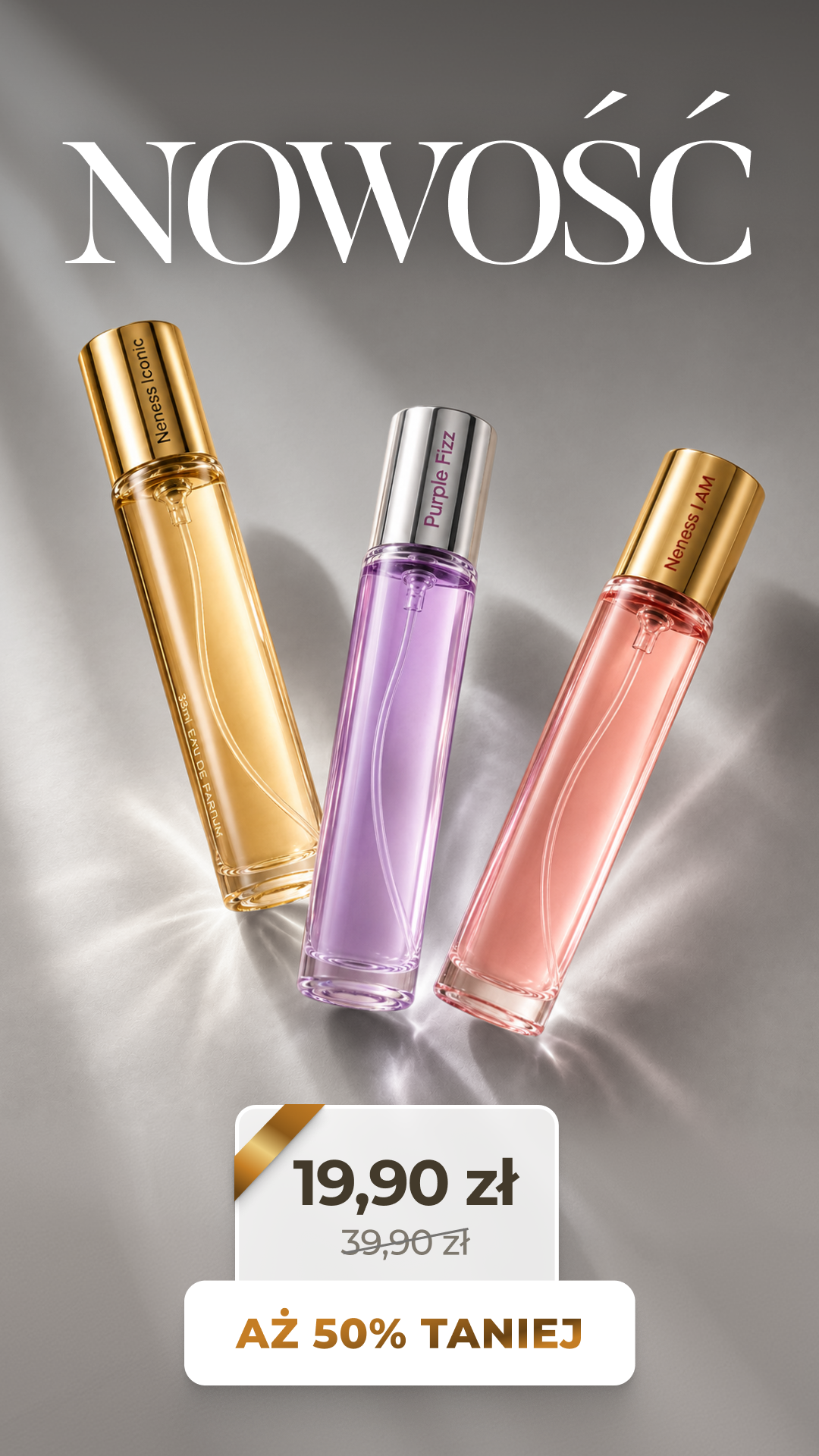 Neness.pl - Twoja Perfumeria Facebook ad: -50% na perfumetki!
