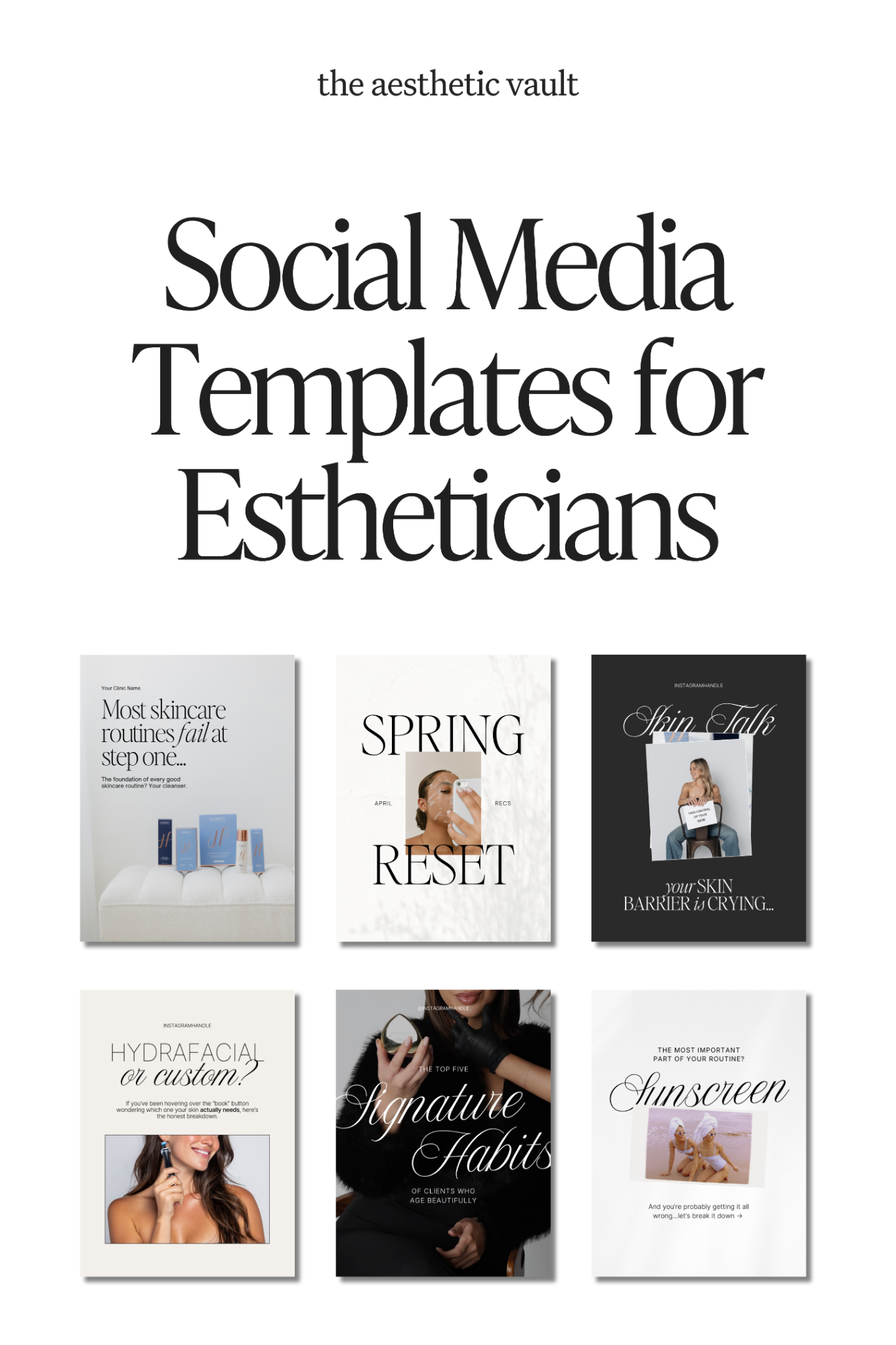 The Aesthetic Vault Facebook ad