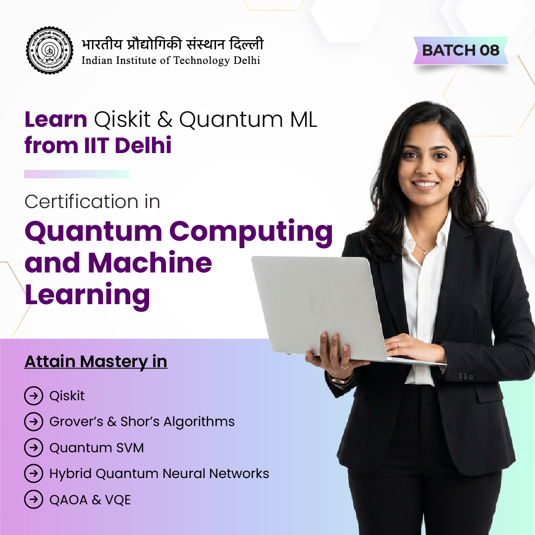 IIT Delhi - Quantum Computing & Machine Learning Programme Facebook ad