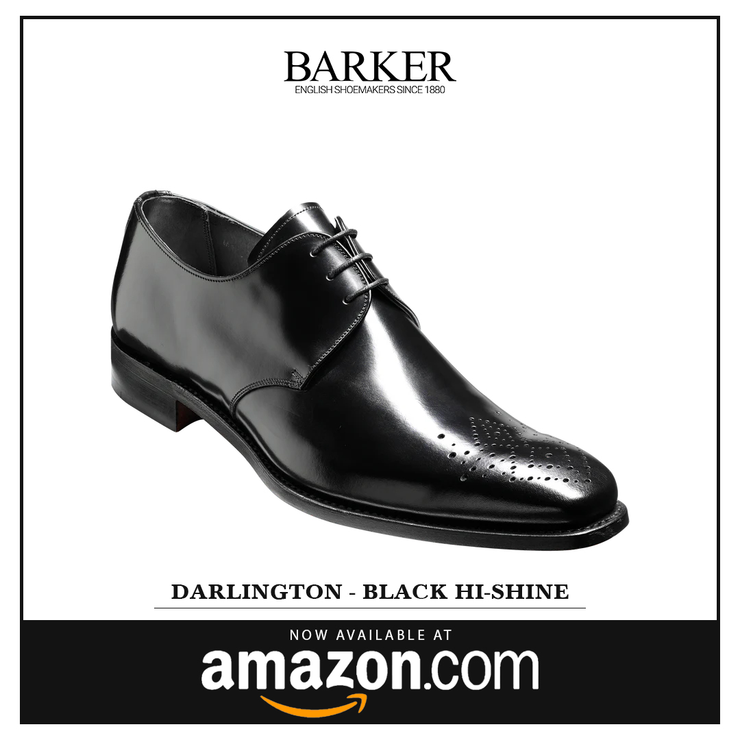 Barker Shoes Ltd Facebook ad: Barker is now available on Amazon-Barker Mid-Season Sale…