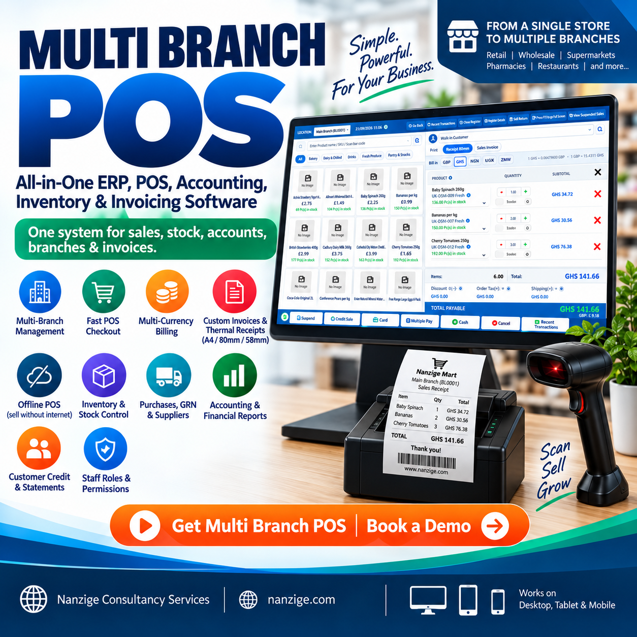 Nanzige Consultancy Services Facebook ad: BUSINESS SOFTWARE SOLUTIONS FOR YOUR BUSINESS