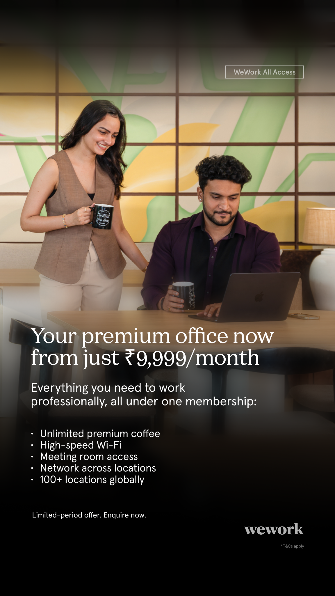 WeWork Facebook ad from Jul 7, 2026