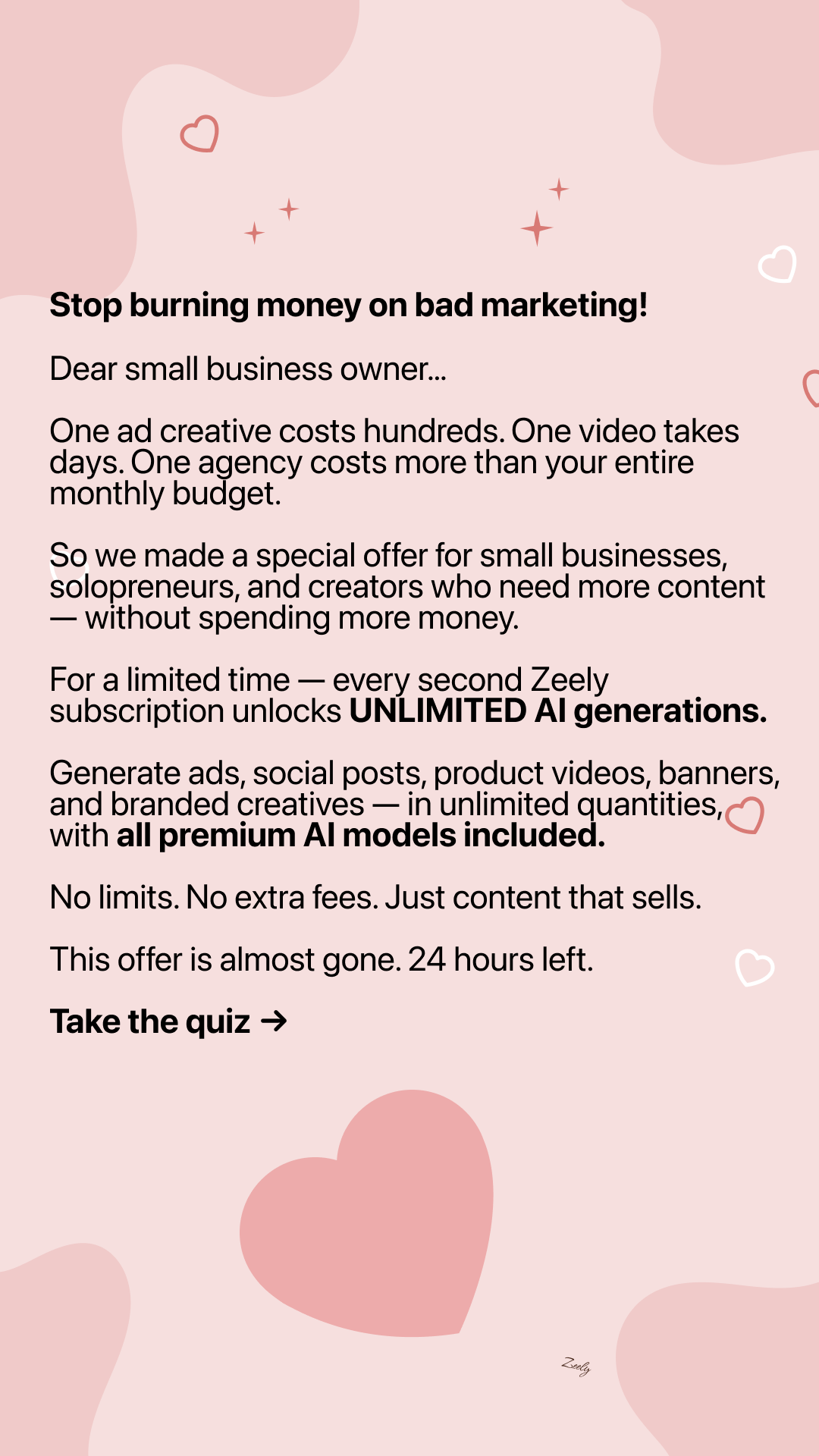 Zeely Facebook ad