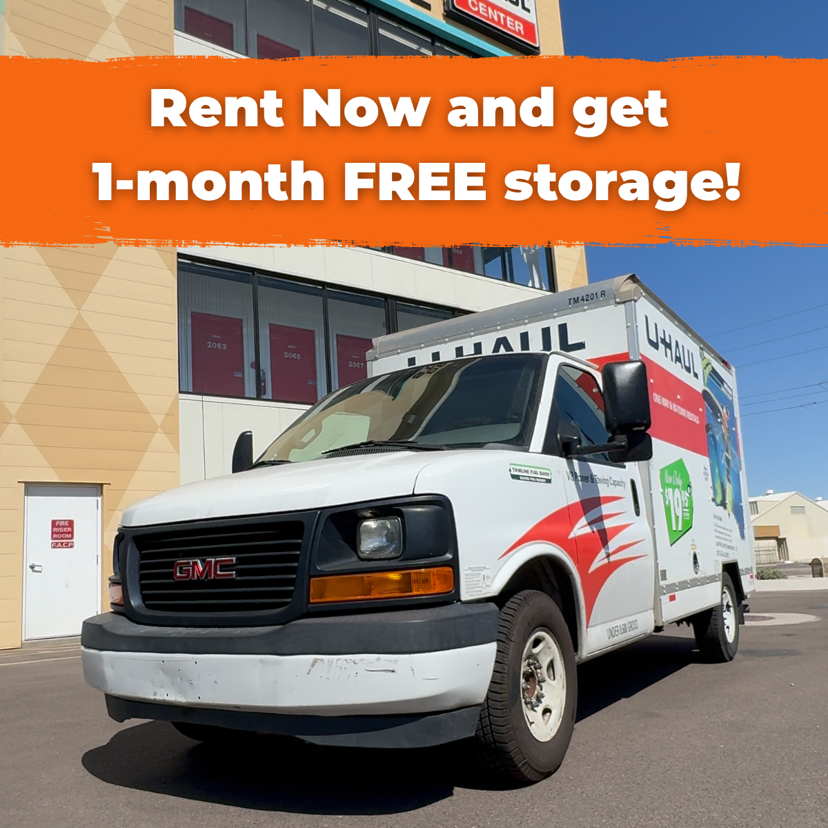 U-Haul Facebook ad: 1 Month of Storage Free