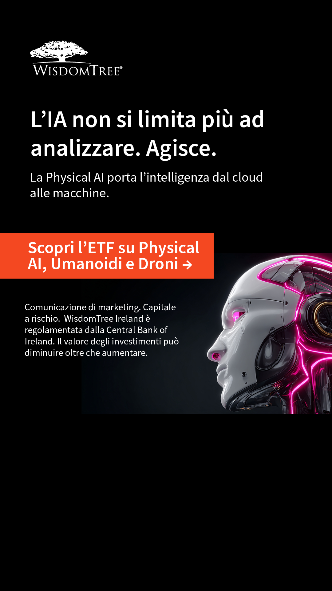 WisdomTree in Europe Facebook ad