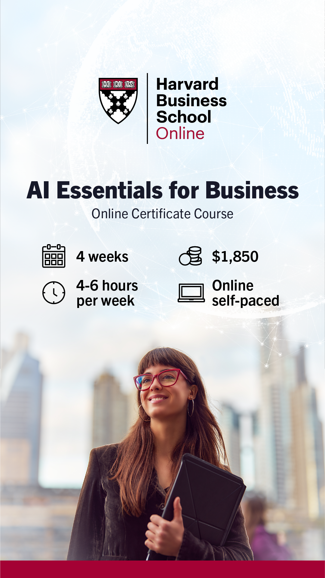 Harvard Business School Online Facebook ad