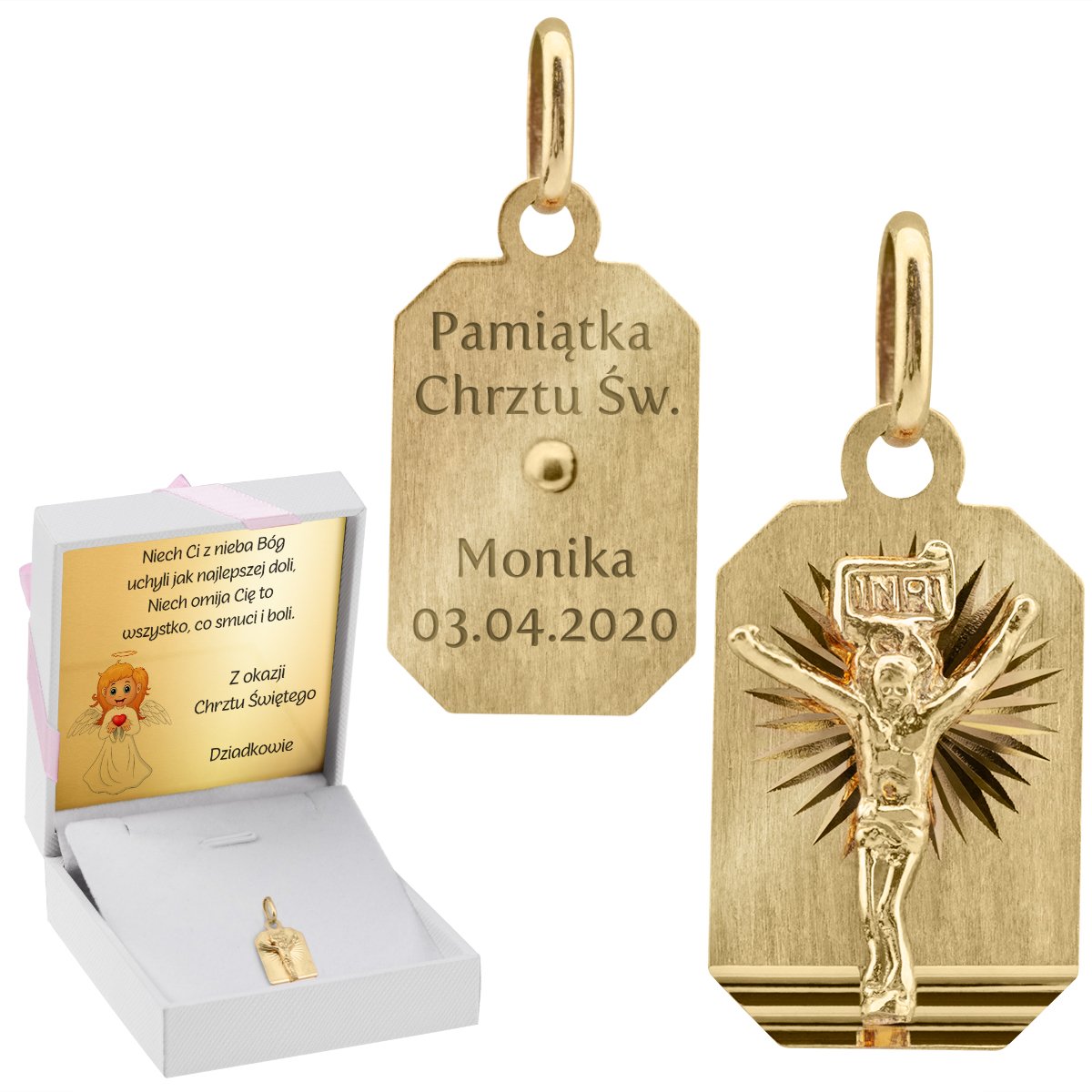 Alechrzest.pl Facebook ad: Madaliki złote 585 i 333 na Chrzest Komunię