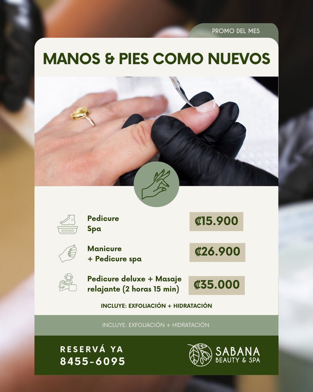 Sabana Beauty & Spa Facebook ad: Quiero reservar