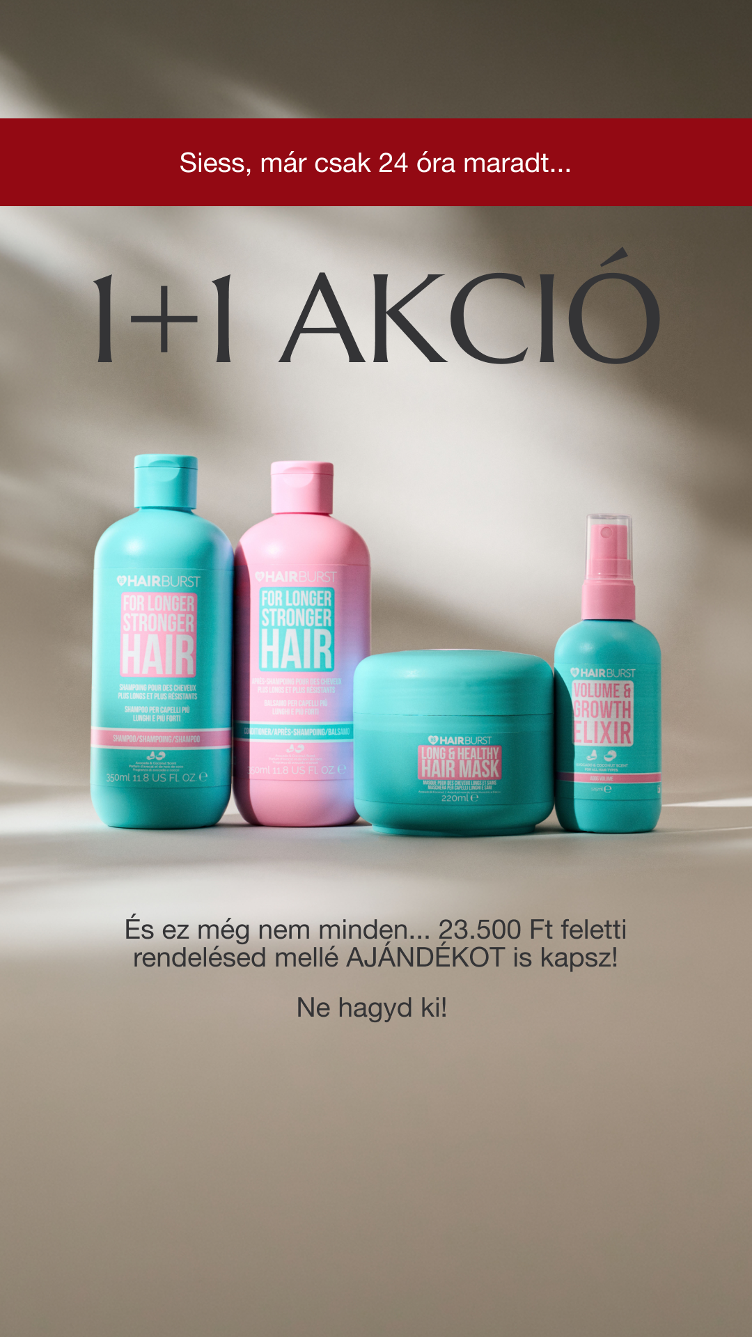 Hairburst Hungary Facebook ad