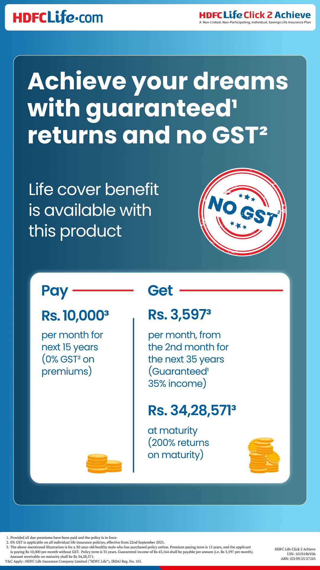 HDFC Life Facebook ad