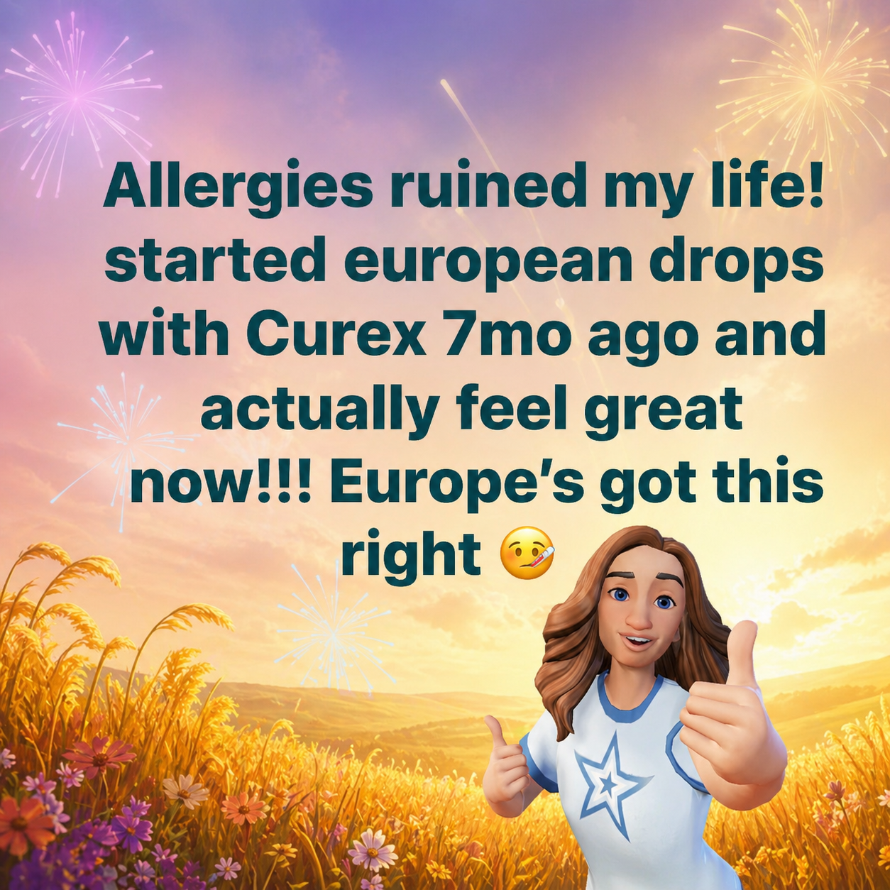 Curex Allergy Facebook ad