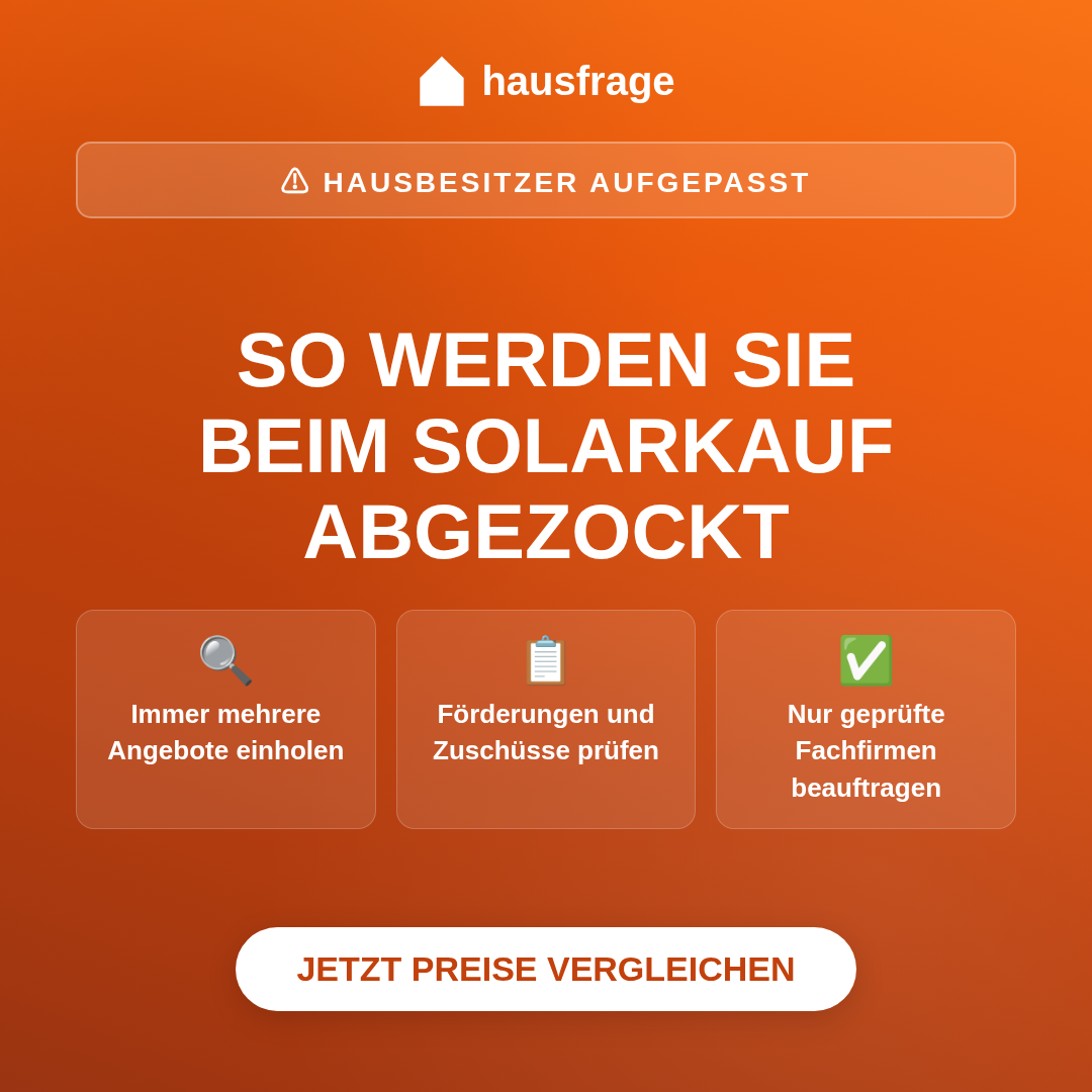 Hausfrage Facebook ad