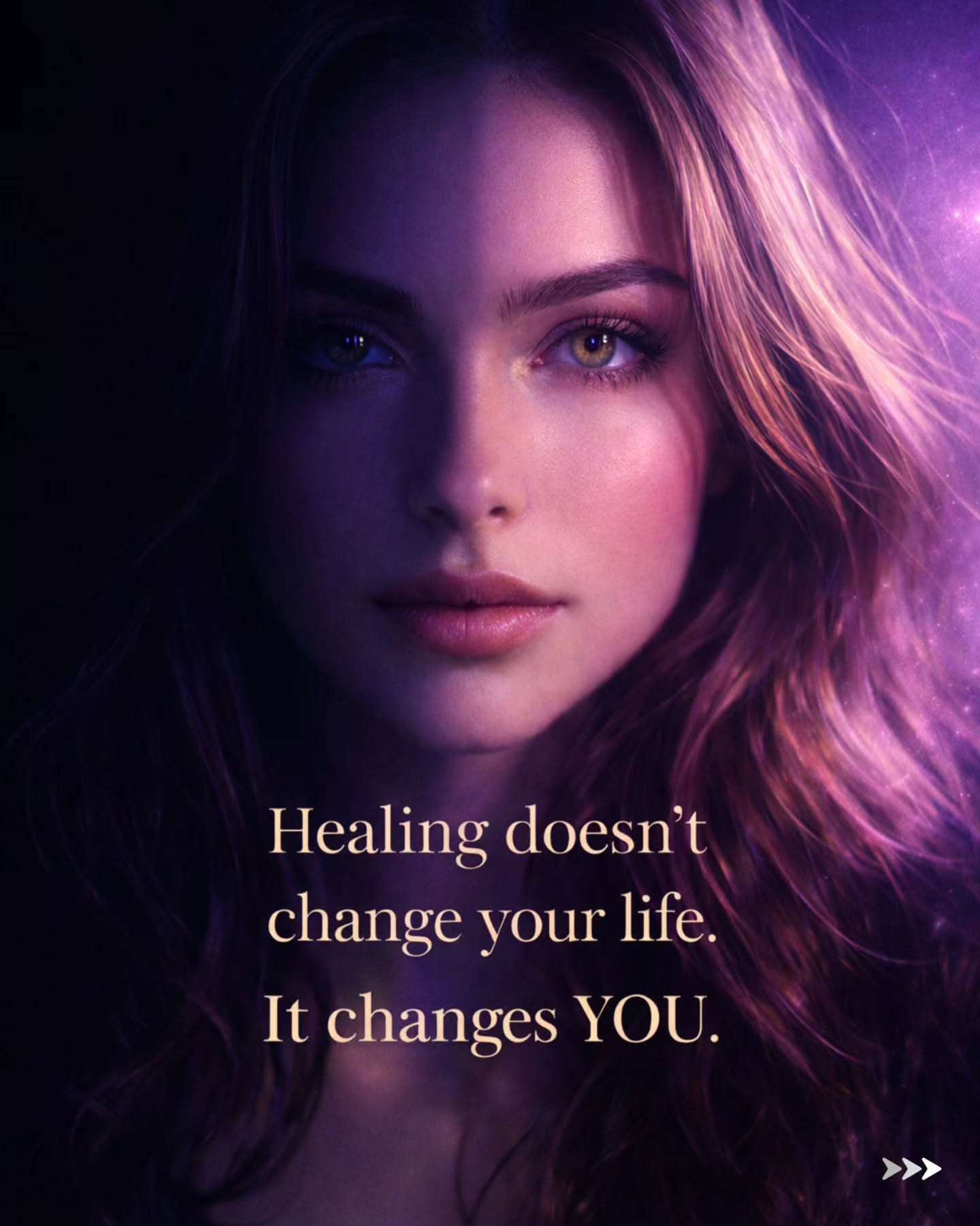 The Healing Studio Facebook ad: Healing doesn’t change your life.