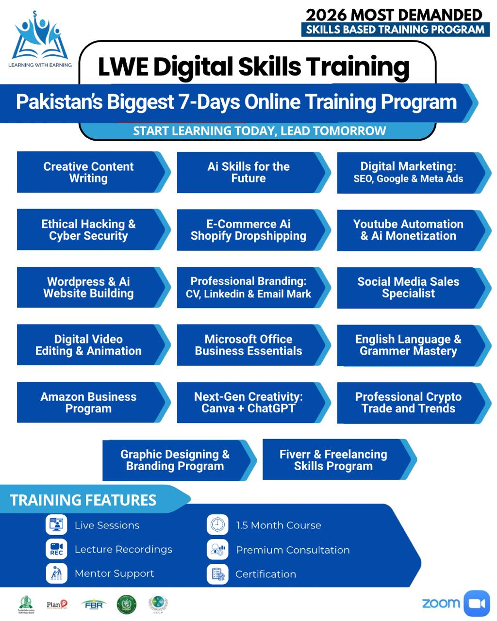 LWE Digital Skills University Facebook ad