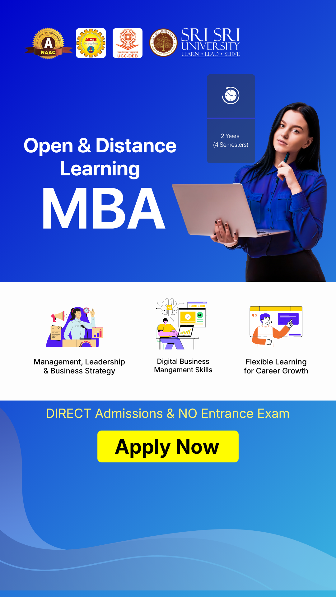 Sri Sri University Facebook ad