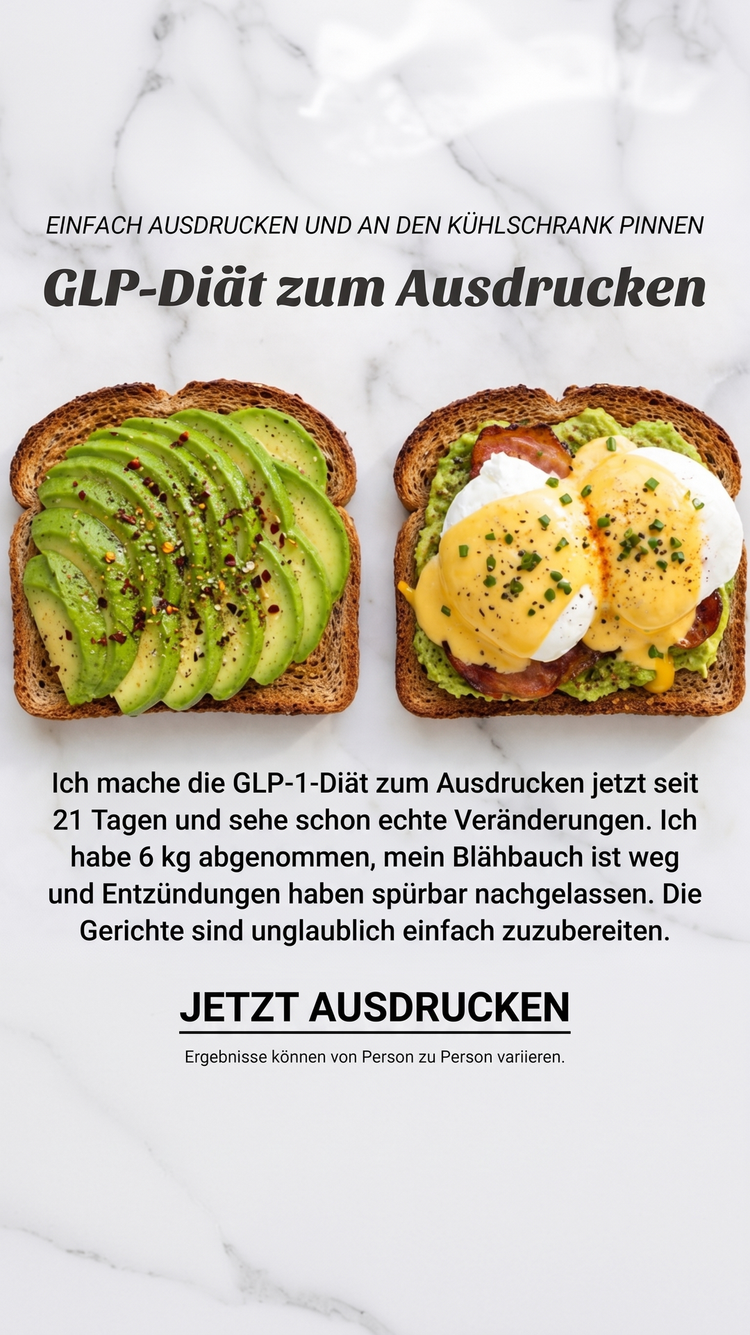 Eat Smart Every Day Facebook ad: Nur 2 Wochen für einen echten Unterschied!