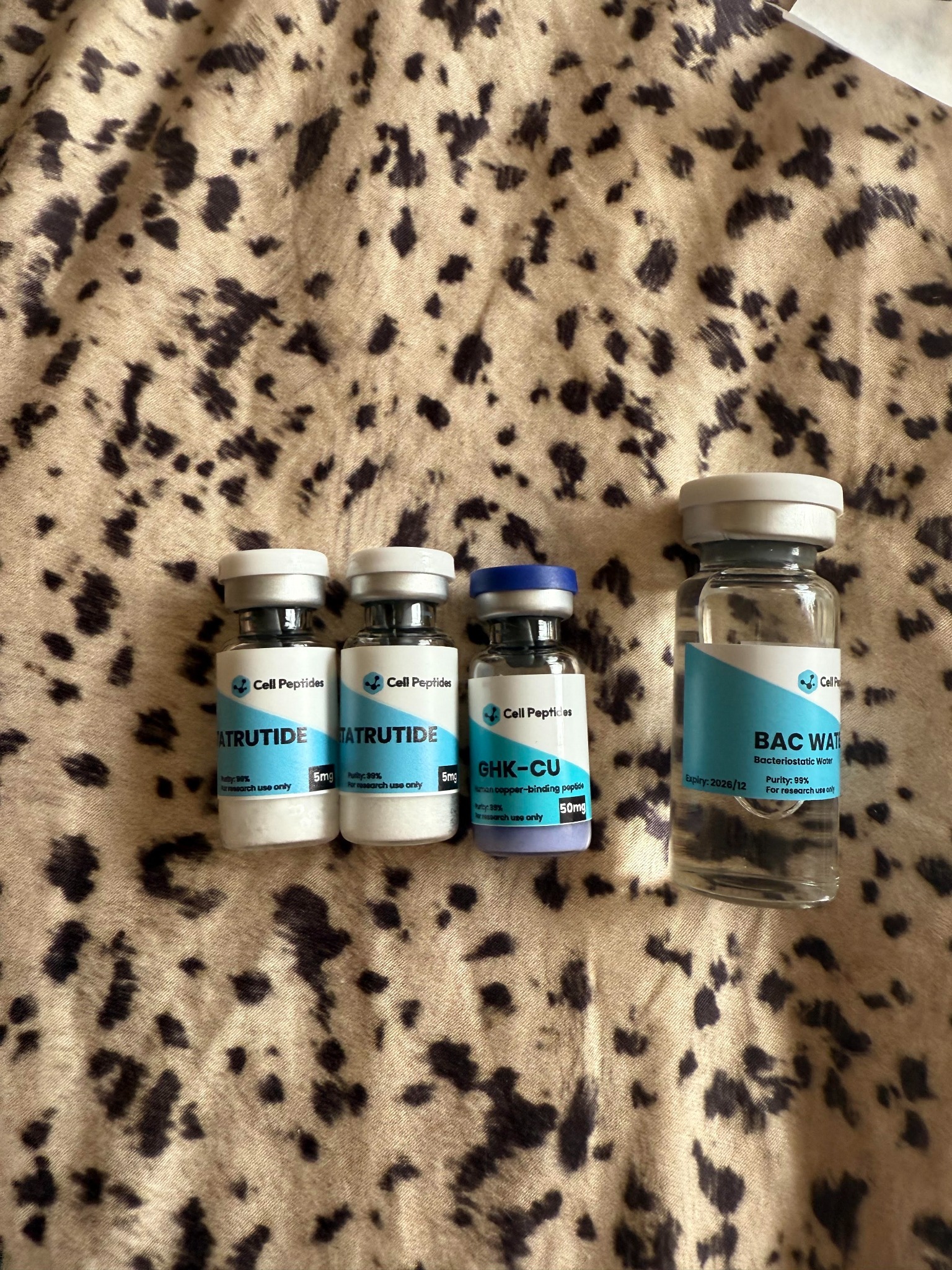 CellPeptides Facebook ad: 99.6% Pure Research Peptides