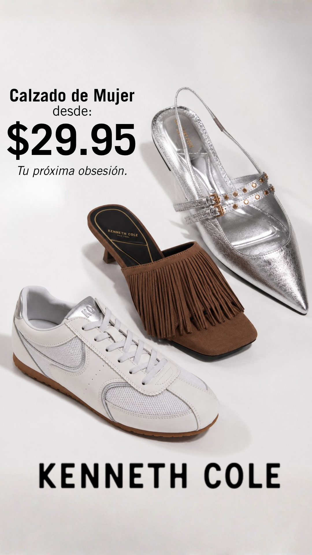 Kenneth Cole El Salvador Facebook ad: ¡Compra online!