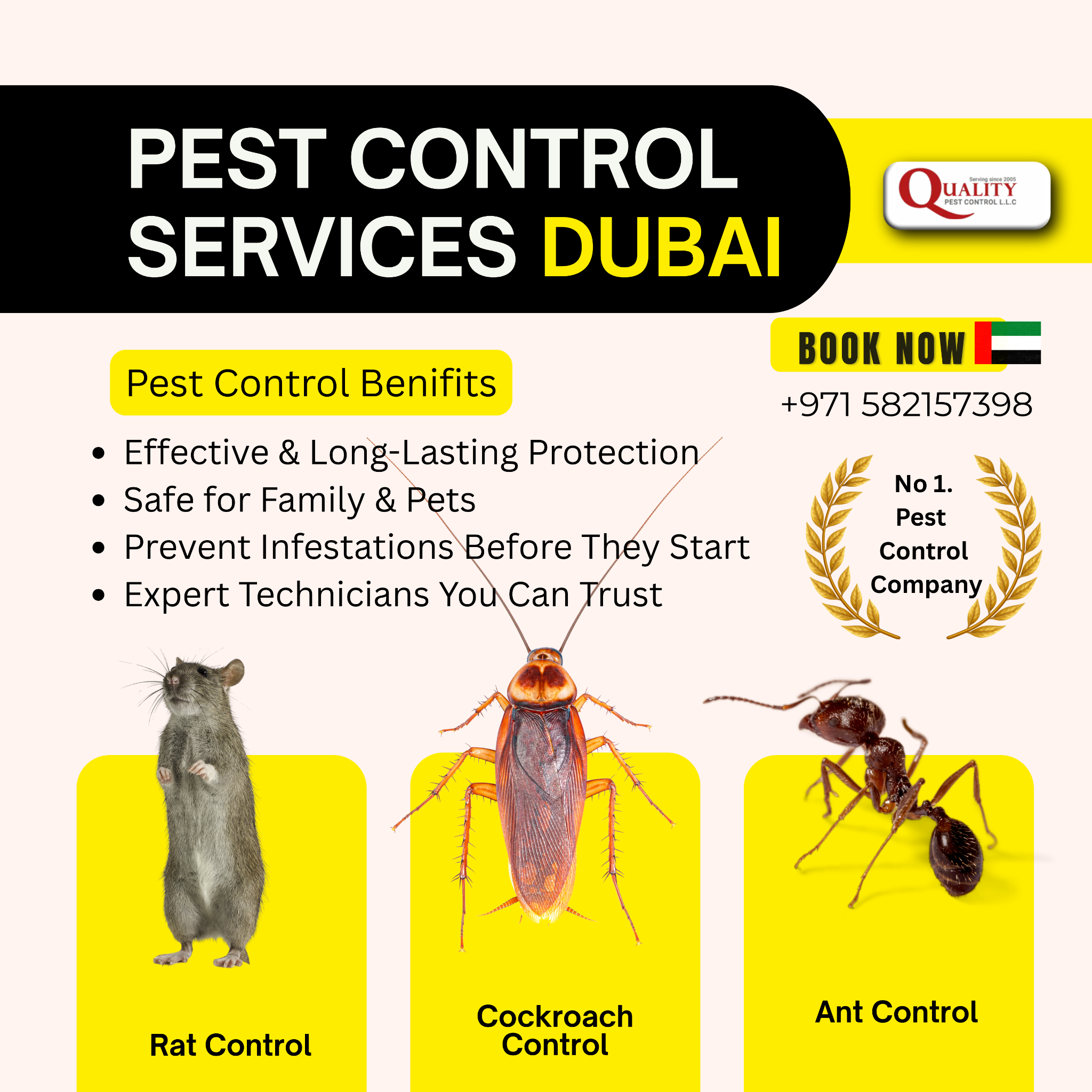 Quality Pest Control-UAE Facebook ad
