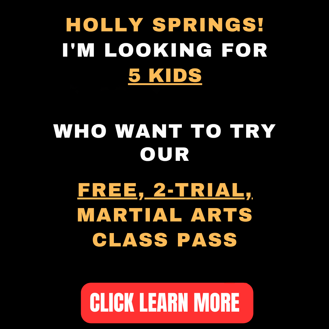 Power Martial Arts Holly Springs NC Facebook ad: Want FREE Two Kids Martial Arts Trial Class Pass?