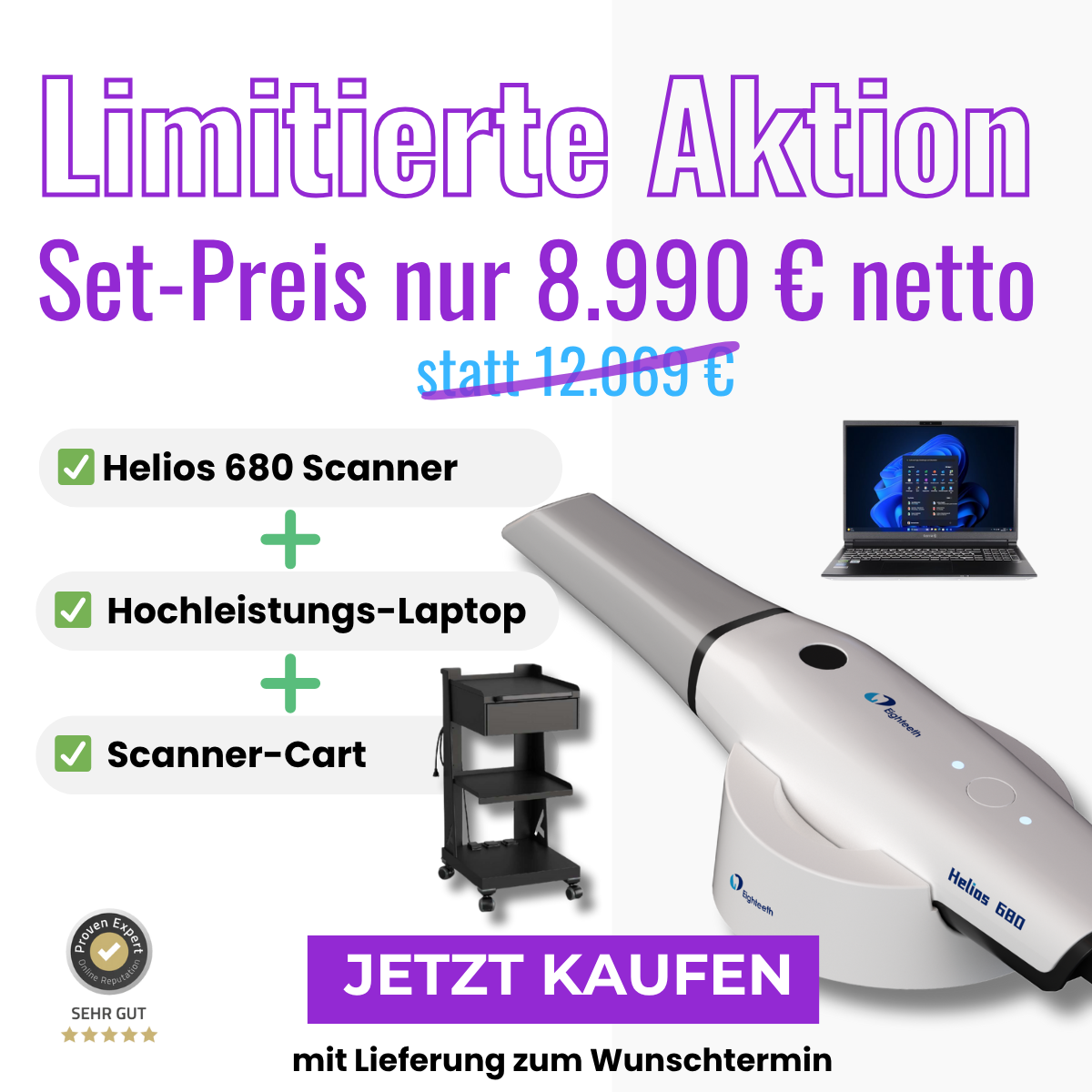 PIXEL.dental Facebook ad: Jetzt digital durchstarten, Komplett-Set zum Aktionspreis!