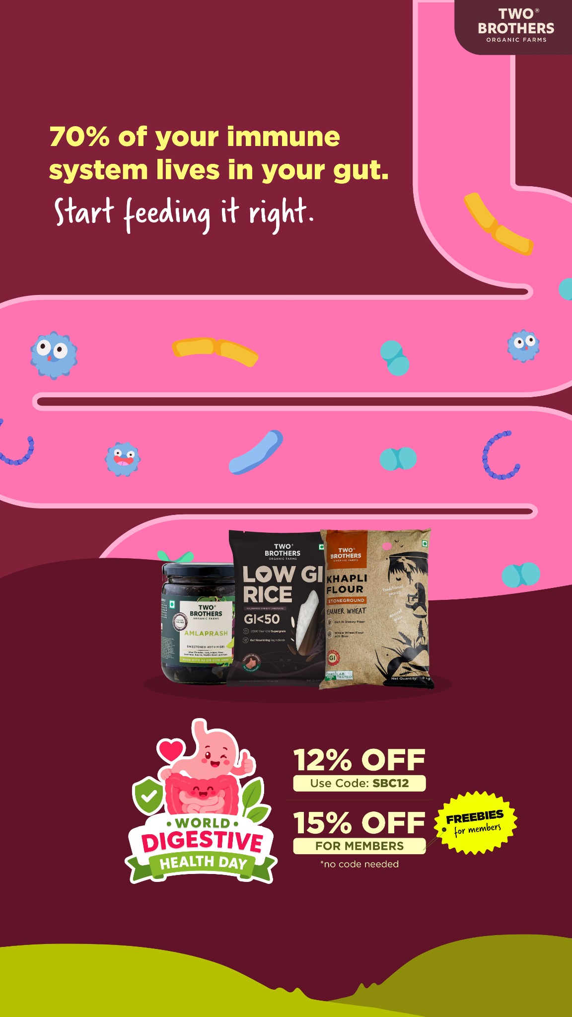Two Brothers Organic Farms Facebook ad