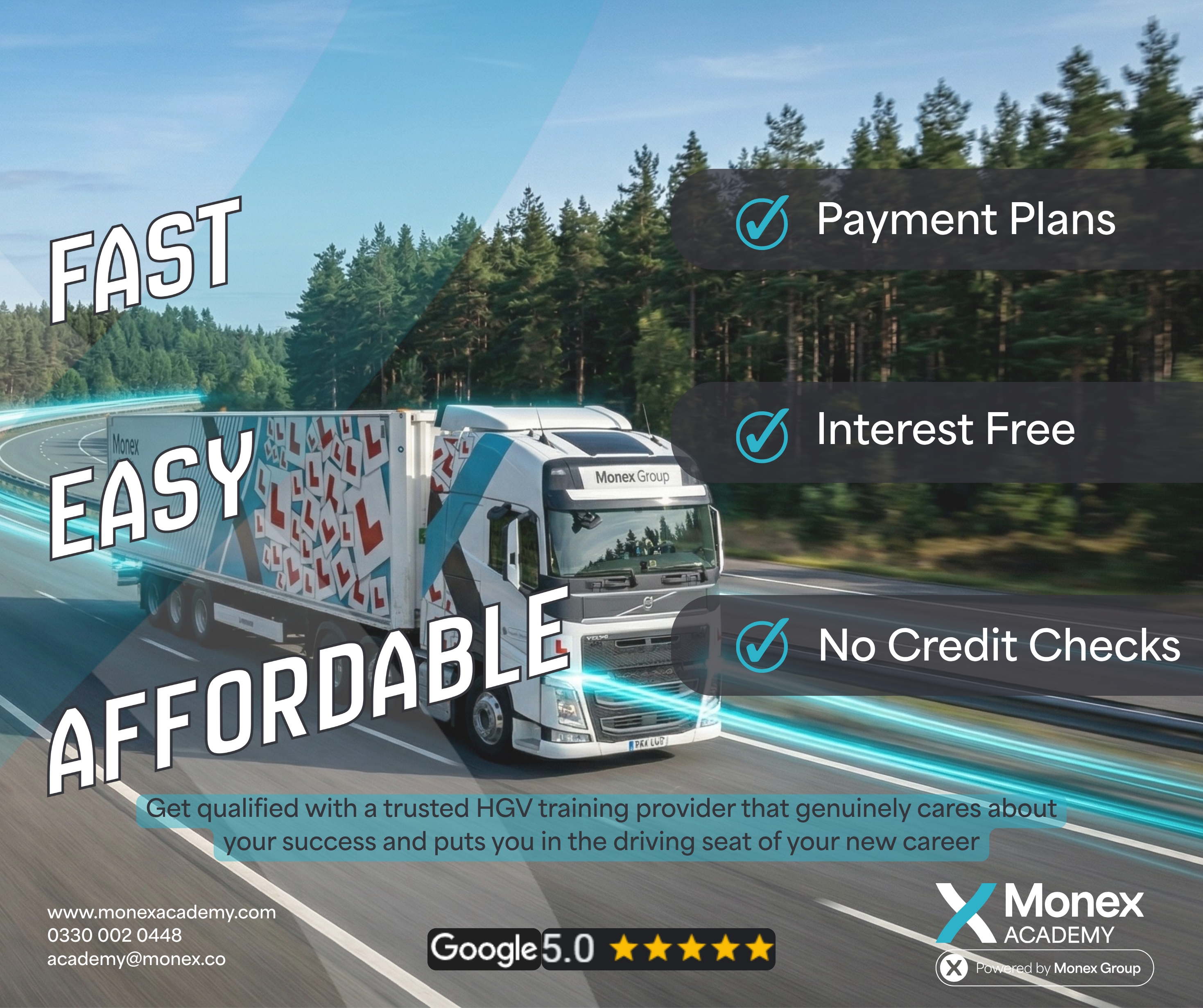 Monex Academy - HGV & PCV Driver Training Facebook ad: HGV & PCV Driver training