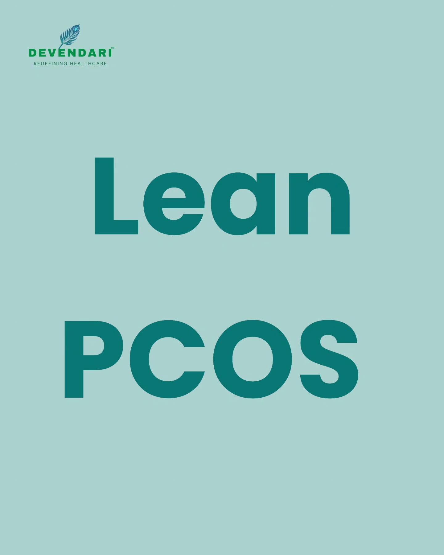 devendari Healing Facebook ad: Lean PCOS is invisible.