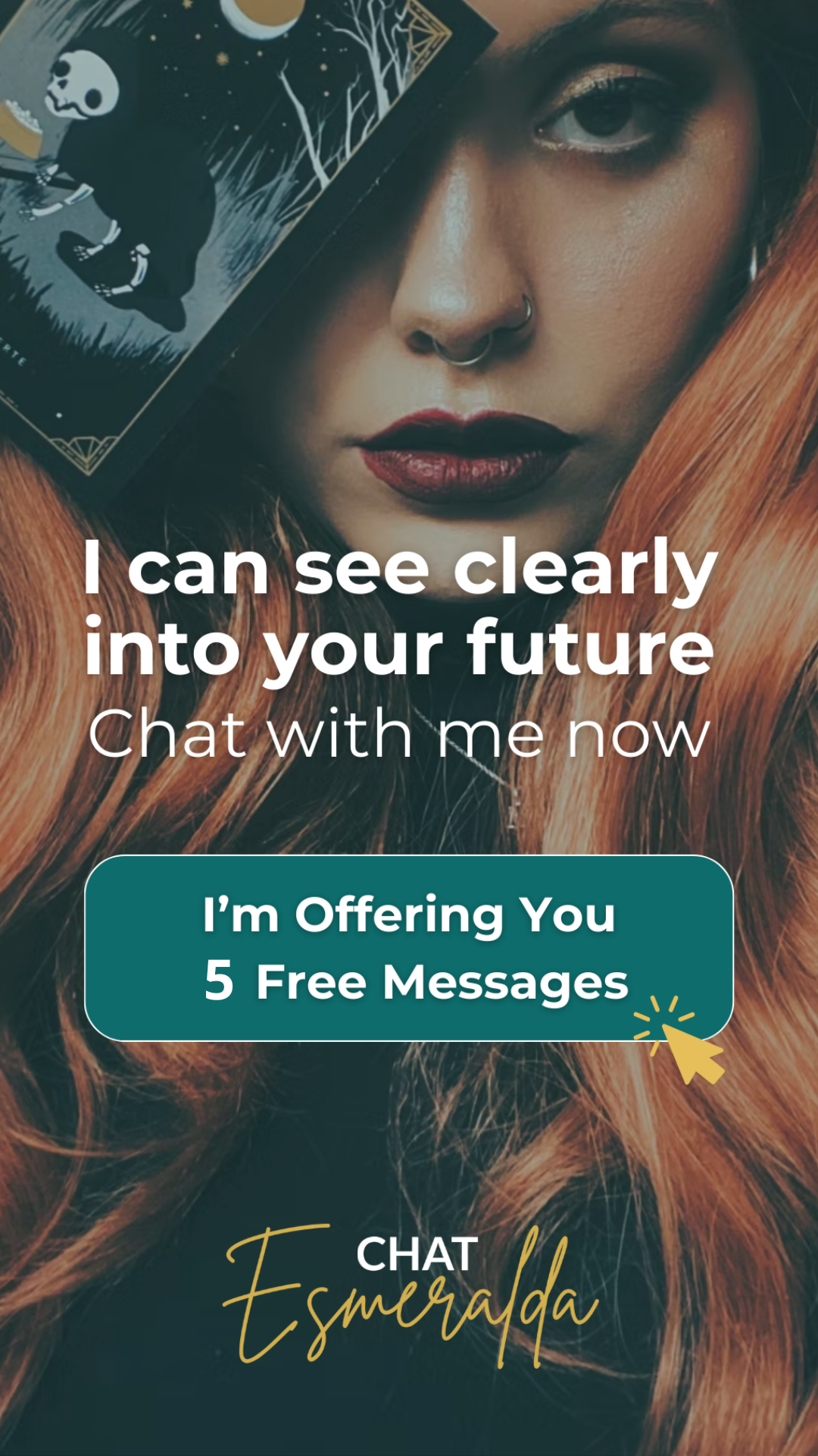 Esmeralda Psychic Chat Facebook ad from Apr 24, 2026
