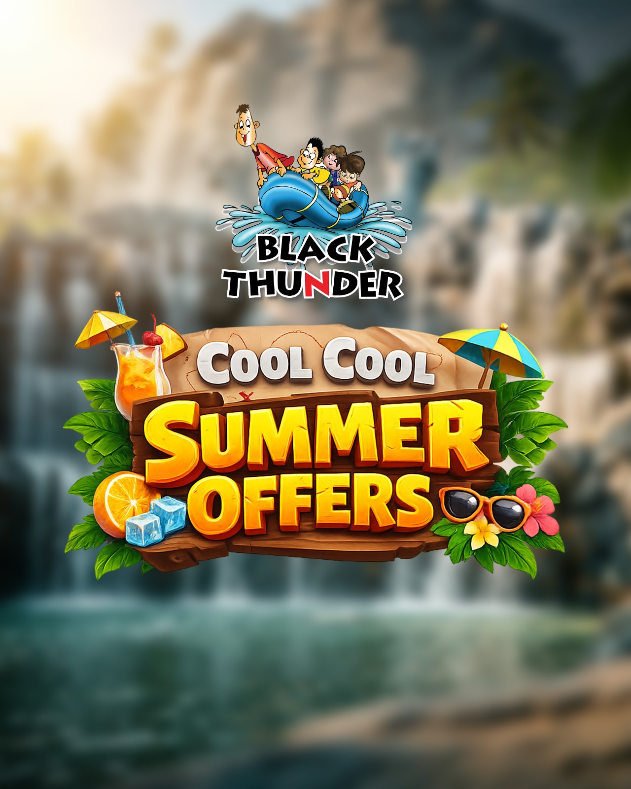 Black Thunder Theme Park Facebook ad: Stop scrolling When was your last real fun…
