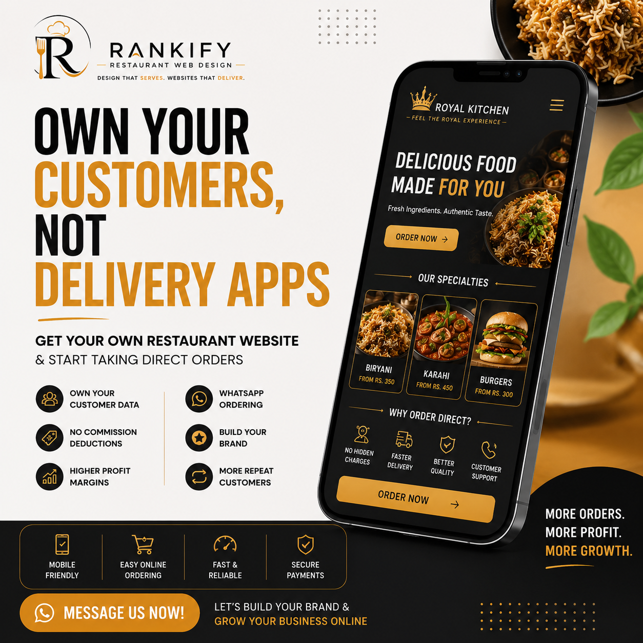 Rankify Facebook ad: Increase Direct Orders & Profit