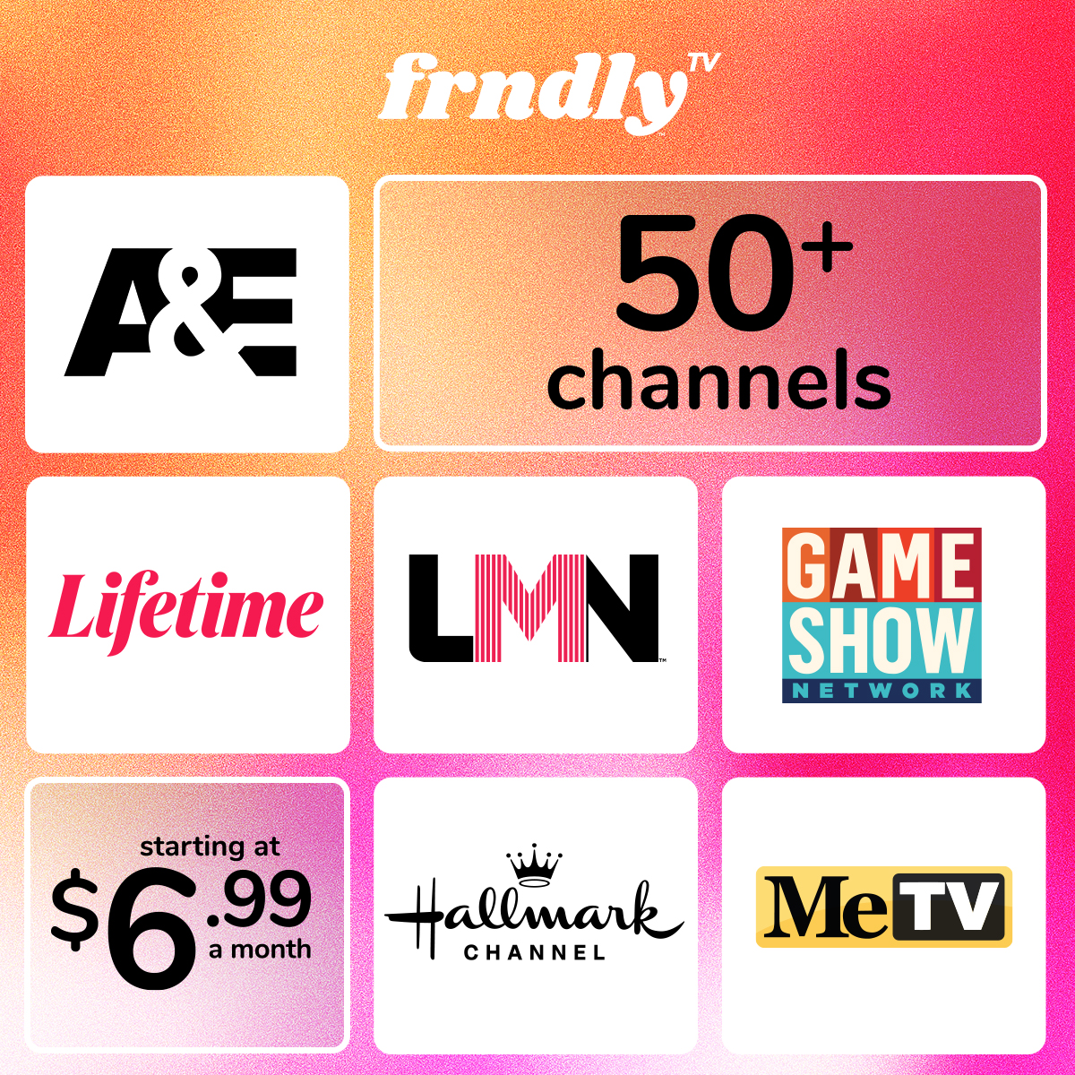 Frndly TV Facebook ad