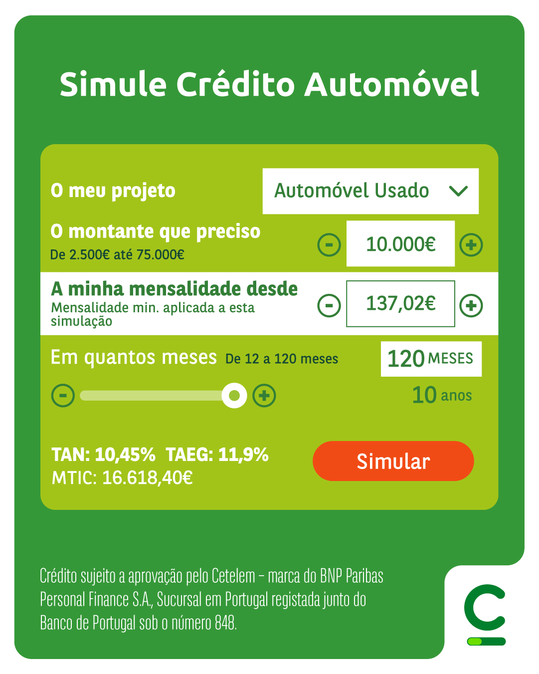 Cetelem Portugal Facebook ad
