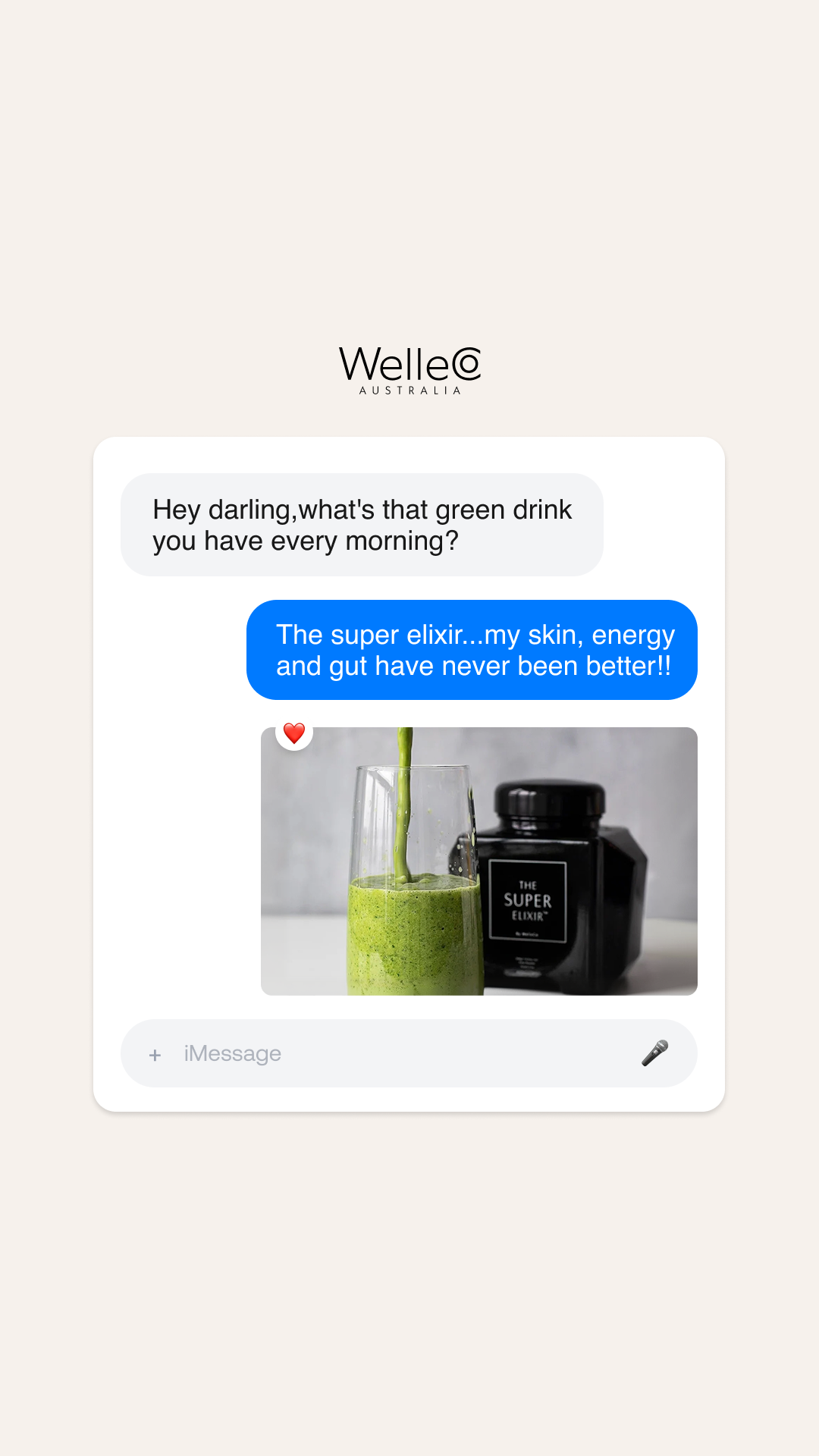 WelleCo Facebook ad