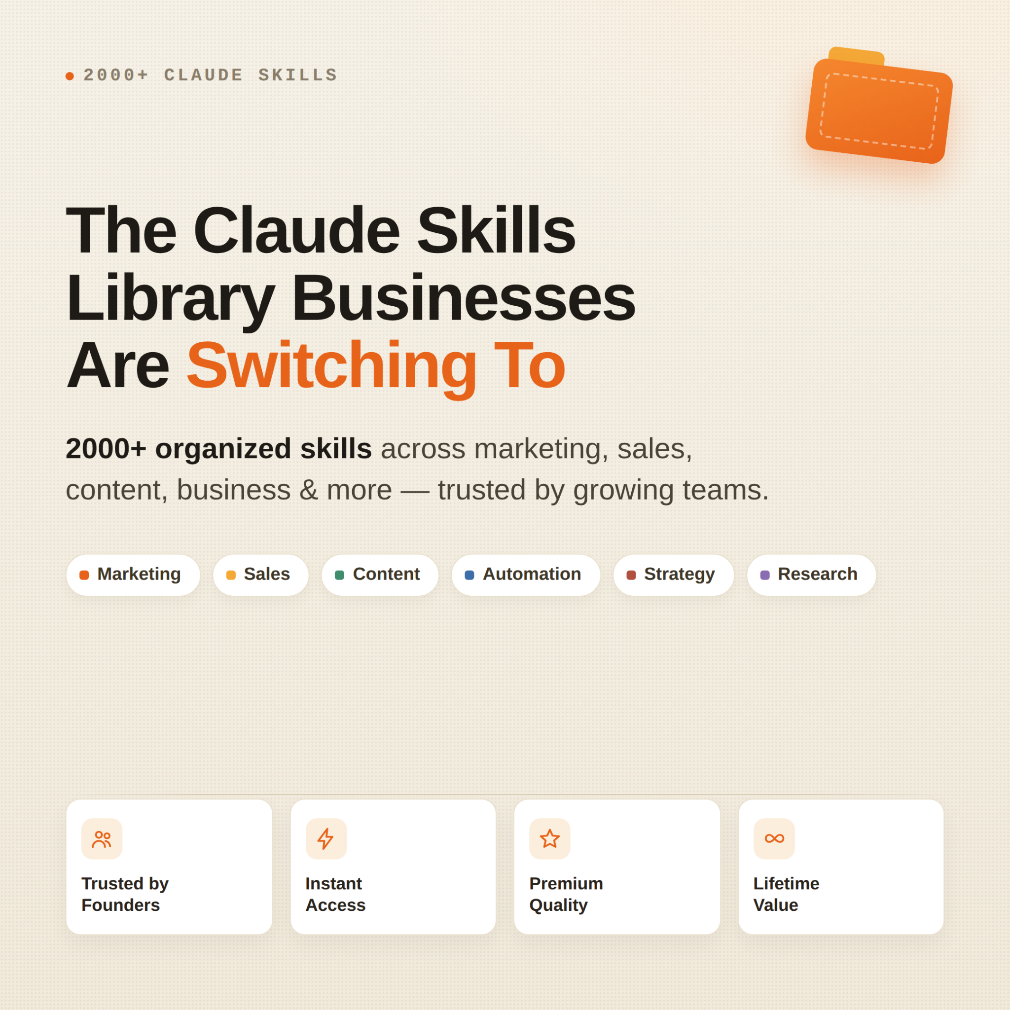 AI Avalanche Facebook ad: Unlock Claude’s Full Power with 2,000+ Ready Skills